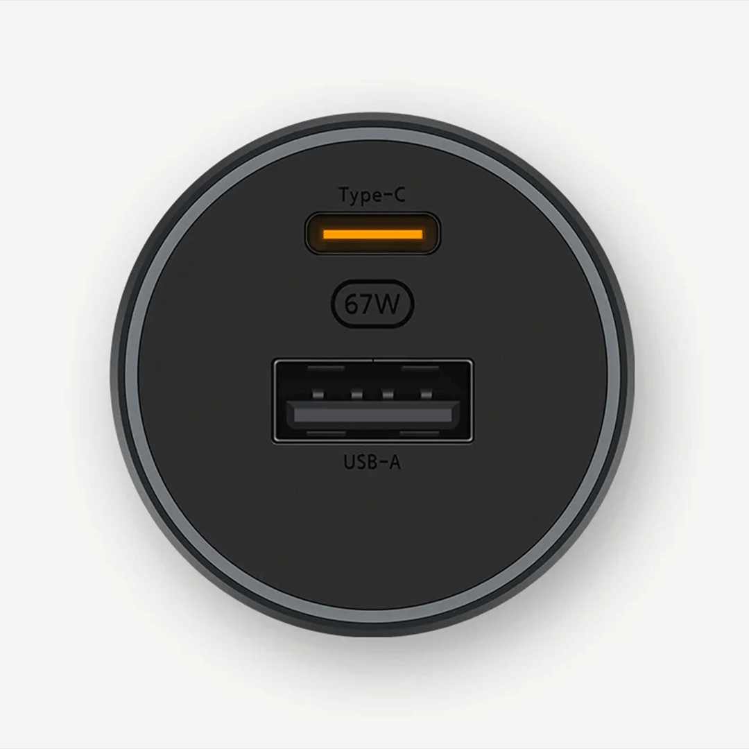 Xiaomi 67W Car Charger (USBA + TypeC) rptech.qa