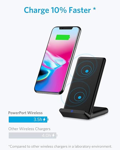 Fast Charging Anker Powerport 10 Wireless Charger Anker PowerPort 10 Qi  Wireless Charging Pad Random Logo