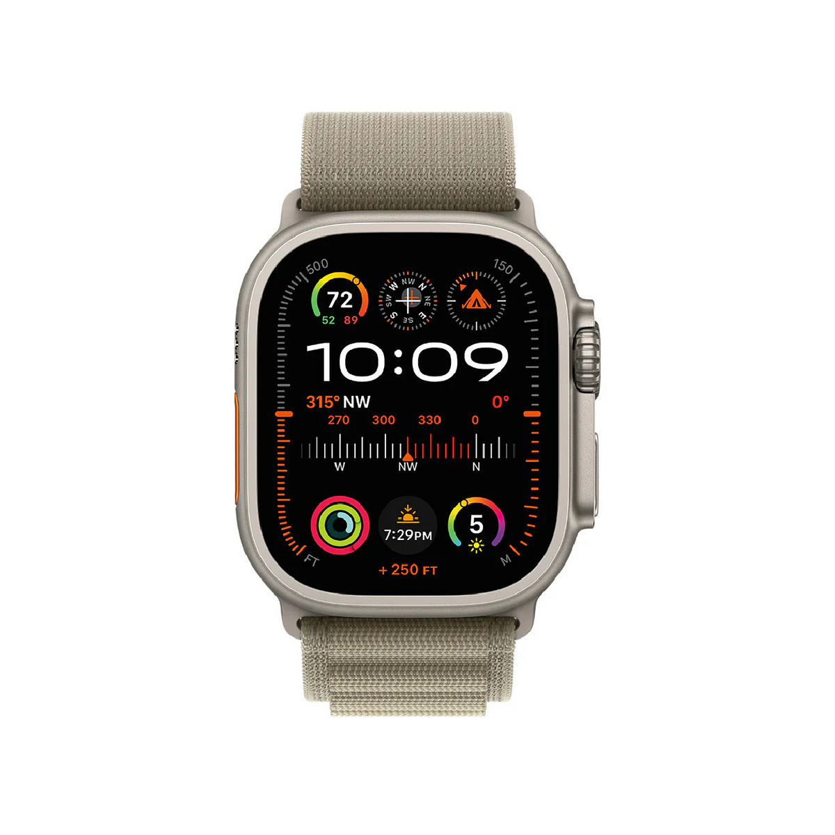 Apple Watch Ultra 2 GPS + Cellular, 49mm Titanium Case with Olive