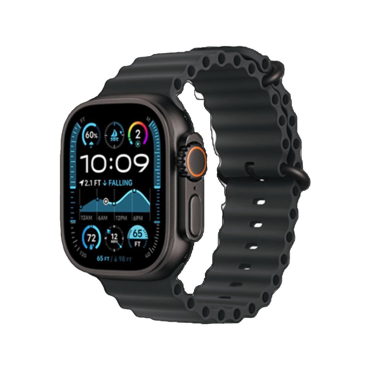 Apple Watch Ultra GPS Cellular 49mm Black Titanium Case with