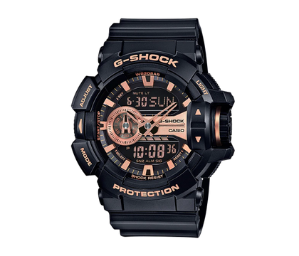 Casio GA-400GB-1A4DR G-Shock Special Color Model Analog Digital Watch - Black and Gold