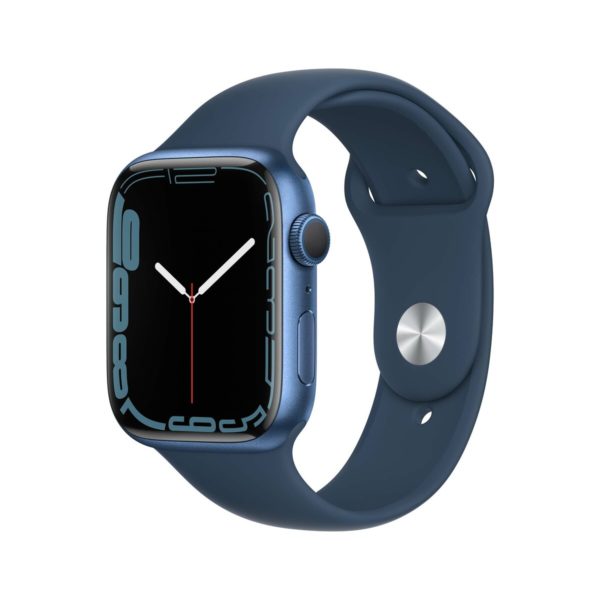 大特価通販Apple Watch Series 7 41mm GPS Wi-Fi ミッドナイトアルミニウム MKND3J/A A2473 アビスブルースポーツバンド MKUE3FE/A スマートウォッチ本体
