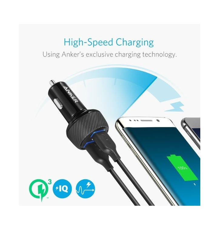 Anker A2228 PowerDrive Speed Car Charger Black –