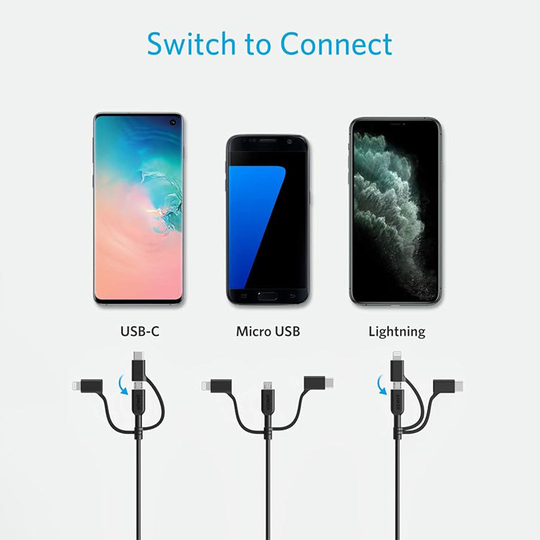 Anker PowerLine 3-in-1 Cable (A8436) Anker PowerLine 3-in-1 Cable (A8436)