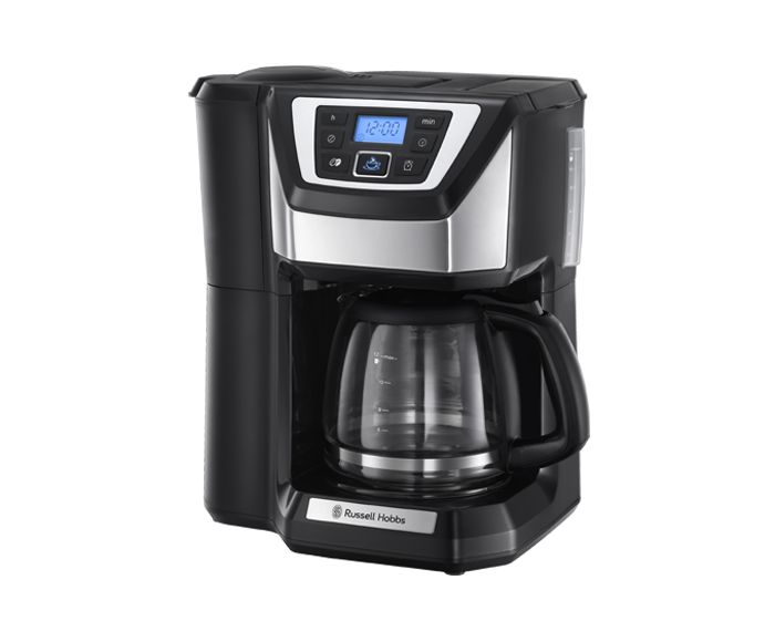 RUSELL HOBBS 22000 POLISHED STAINLESS STELL GRIND AND BREW COFFEE MAKER RUSELL HOBBS 22000 POLISHED STAINLESS STELL GRIND AND BREW COFFEE MAKER