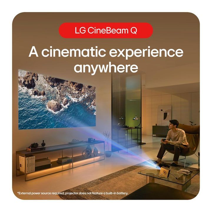 LG 2024 CineBeam Q Portable 4K UHD Projector | HU710PB LG 2024 CineBeam Q Portable 4K UHD Projector | HU710PB