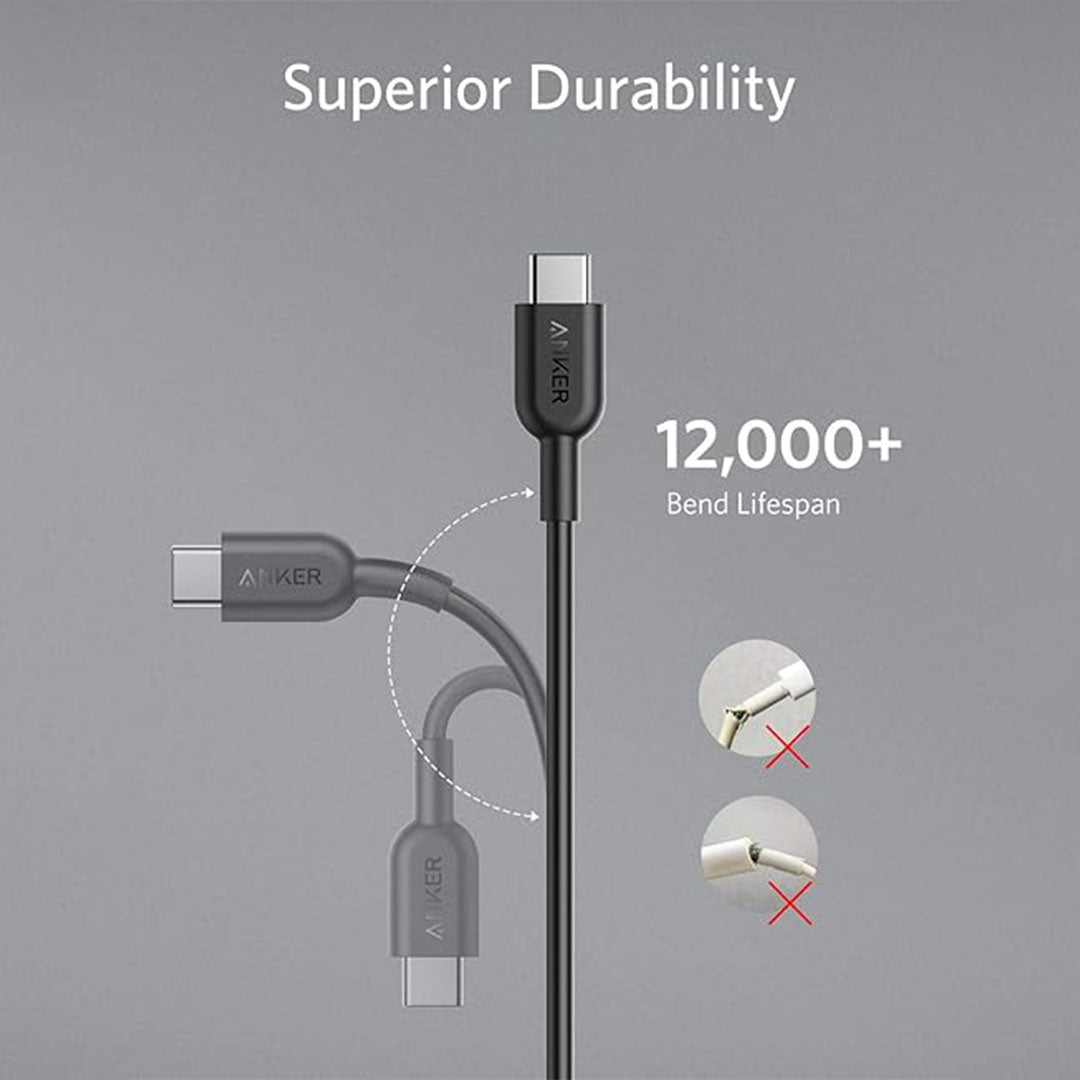Anker PowerLine USB-C to USB-C 6ft (A8482) Anker PowerLine USB-C to USB-C 6ft (A8482)