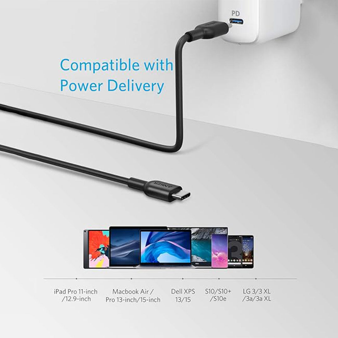 Anker PowerLine USB-C to USB-C 6ft (A8482) Anker PowerLine USB-C to USB-C 6ft (A8482)