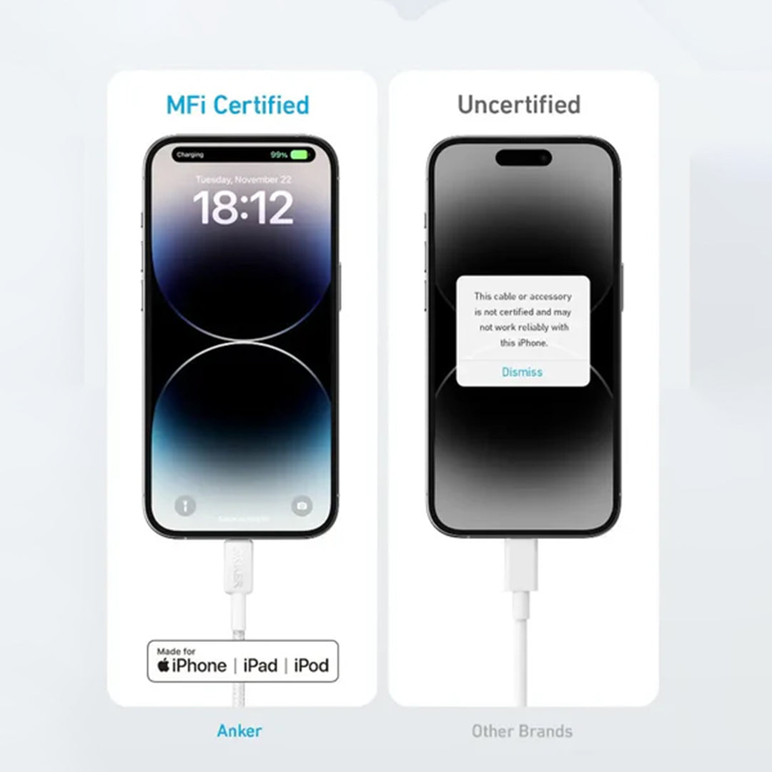 Anker USB-C to Lightning 6ft (A81B6) Anker USB-C to Lightning 6ft (A81B6)