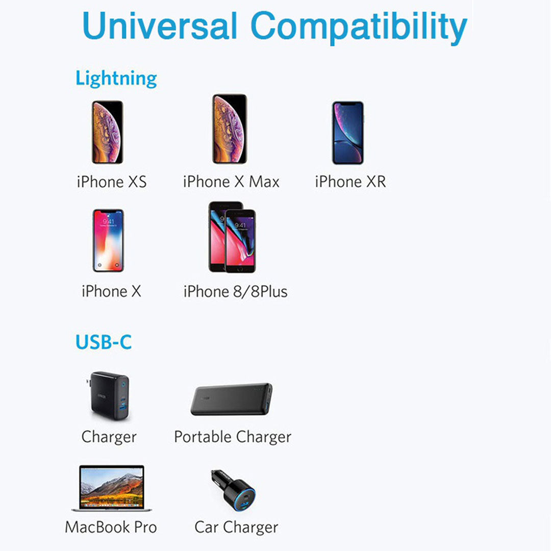 Anker USB-C to Lightning Cable 3ft (A8612) Anker USB-C to Lightning Cable 3ft (A8612)