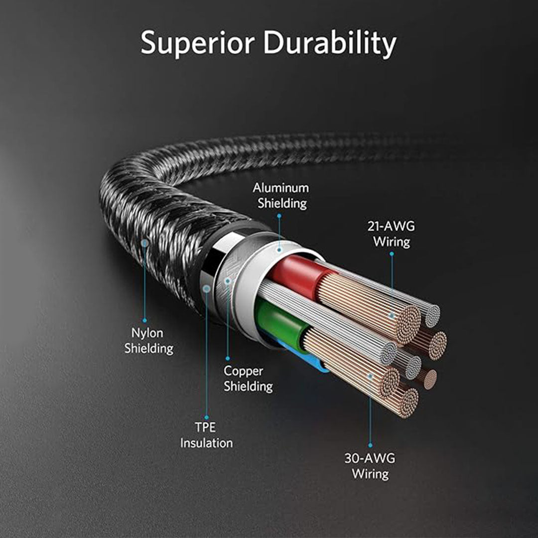 Anker PowerLine+ USB-C Cable 6ft (A8663) Anker PowerLine+ USB-C Cable 6ft (A8663)