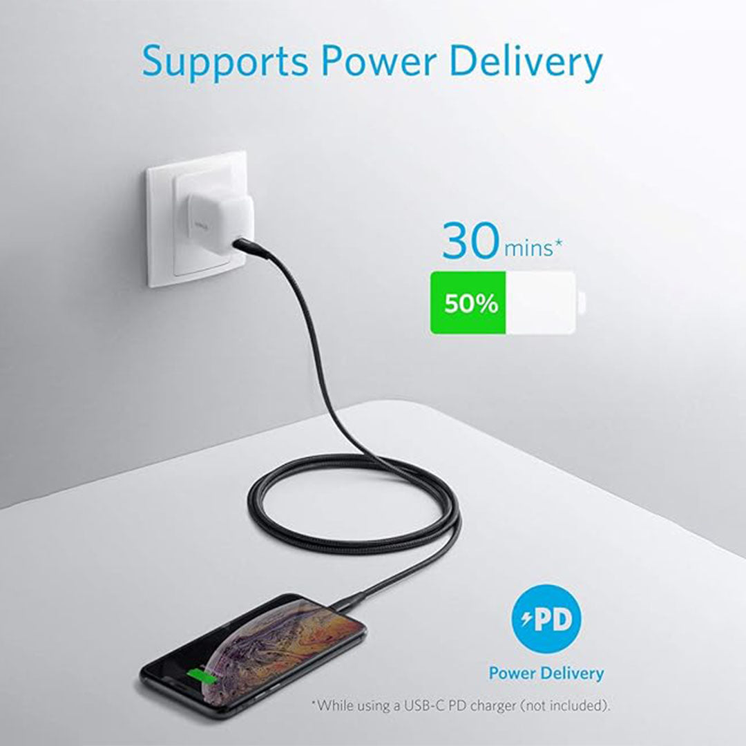 Anker PowerLine+ USB-C Cable 3ft (A8662) Anker PowerLine+ USB-C Cable 3ft (A8662)