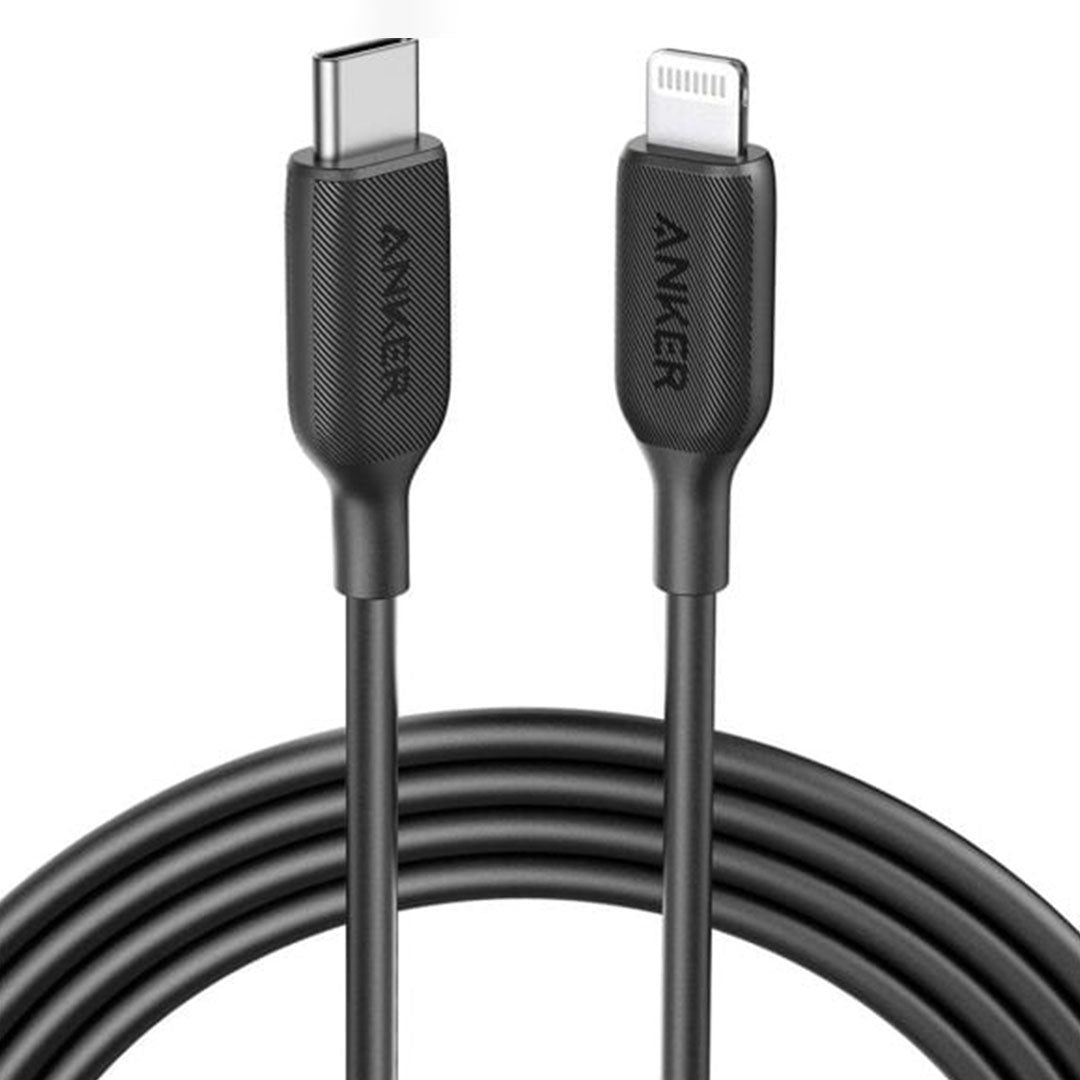 Anker PowerLine III USB-C to Lightning Cable 6ft Black Anker PowerLine III USB-C to Lightning Cable 6ft Black
