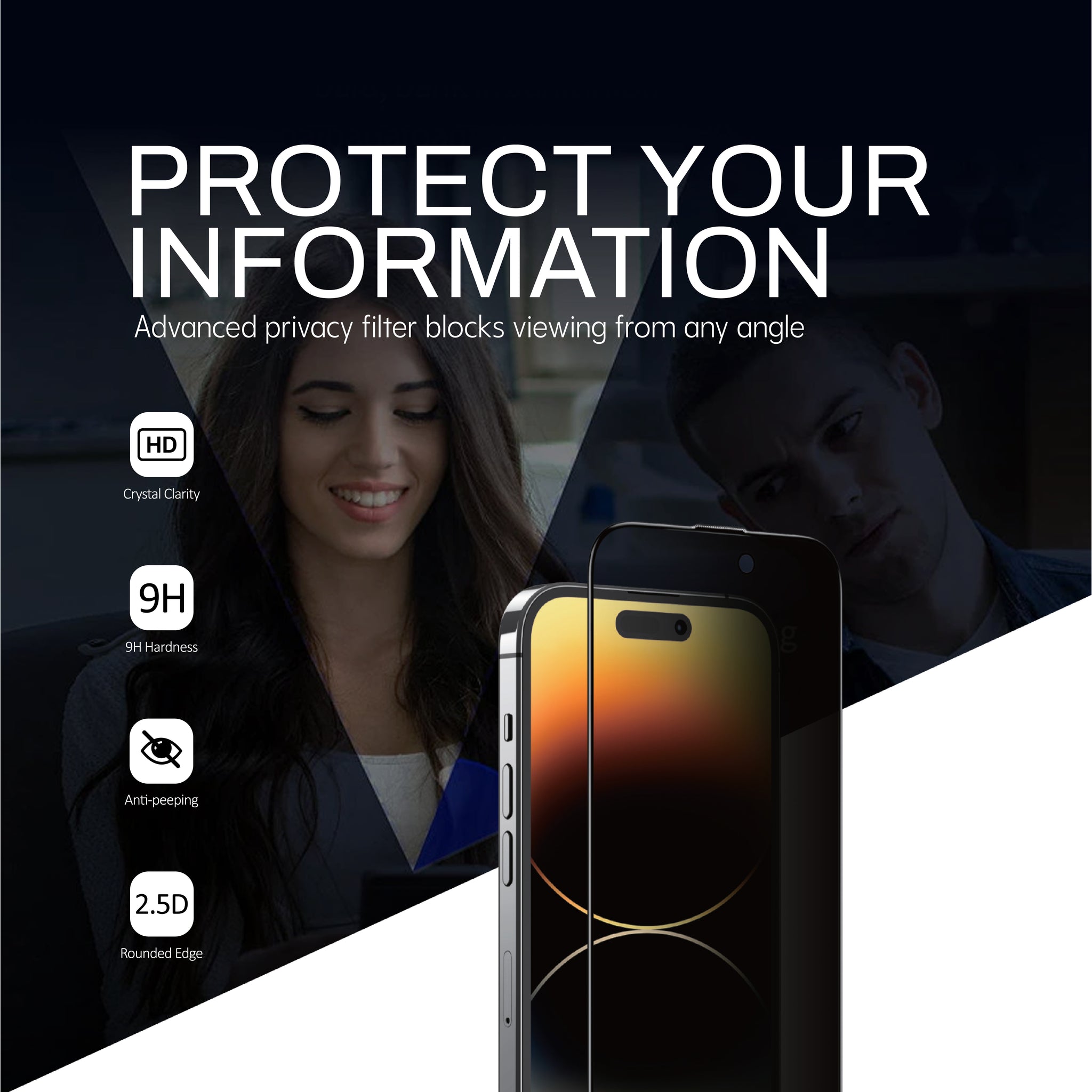 Exact Privacy Glass For iPhone 17 Pro Max Exact Privacy Glass For iPhone 17 Pro Max