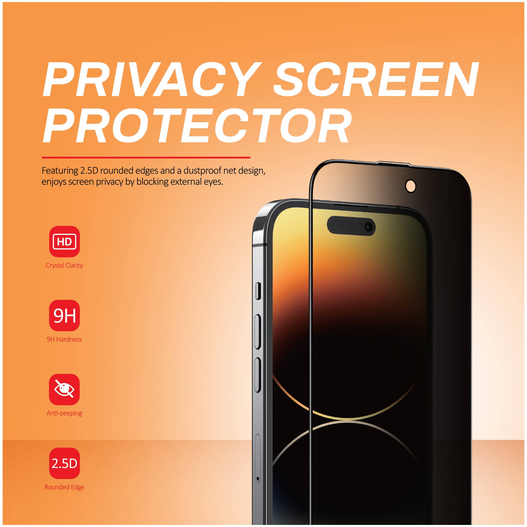 Exact Privacy Glass For iPhone 17 Pro Exact Privacy Glass For iPhone 17 Pro