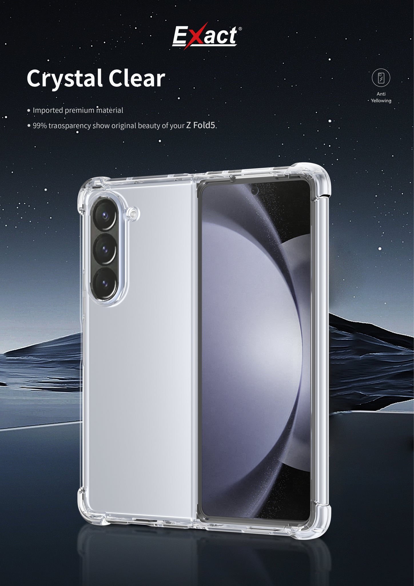 Exact Clear and Antishock cover for Z FOLD 5 Exact Clear and Antishock cover for Z FOLD 5