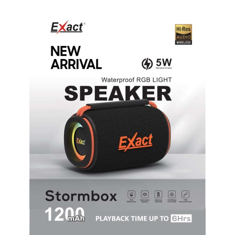 Exact Storm Box – Portable Waterproof Bluetooth Speaker Exact Storm Box – Portable Waterproof Bluetooth Speaker