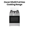 Oscar OCR6064FGSS1 60*60 Cooking Range 4 Gas Burner Oven Grill Full Safety