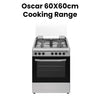 Oscar OCR6064GEOSS1 60*60 Cooking Range 4 Gas Burner Oven Grill Electric Full Safety