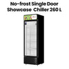 Oscar OCL260 No-Frost Single Door Showcase Chiller 260 Liters Capacity, Black