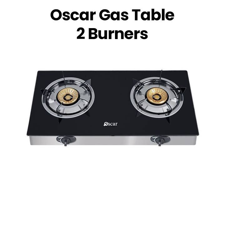 Oscar OGT 2GL Two Burner Gas Table Glass Top Auto Ignition Oscar OGT 2GL Two Burner Gas Table Glass Top Auto Ignition