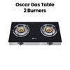 Oscar OGT 2GL Two Burner Gas Table Glass Top Auto Ignition