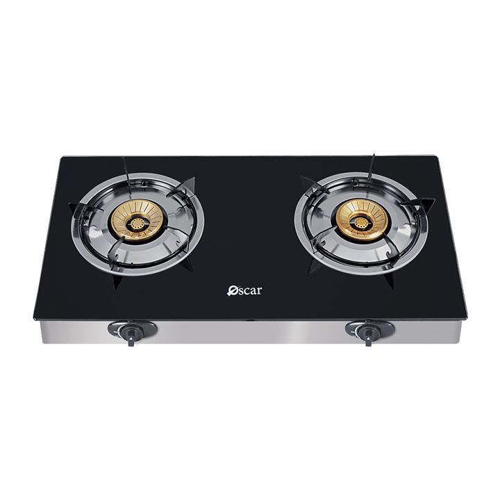 Oscar OGT 2GL Two Burner Gas Table Glass Top Auto Ignition