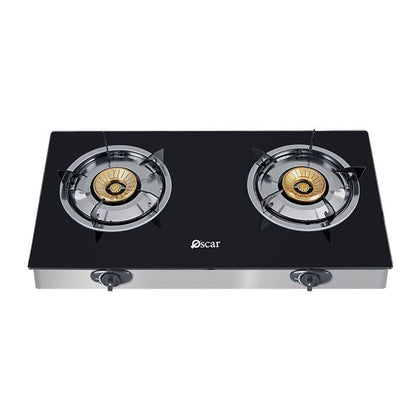 Oscar OGT 2GL Two Burner Gas Table Glass Top Auto Ignition
