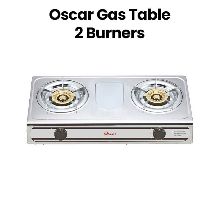 Oscar OGTSS2B Gas Table Top Cooker 2 Burners