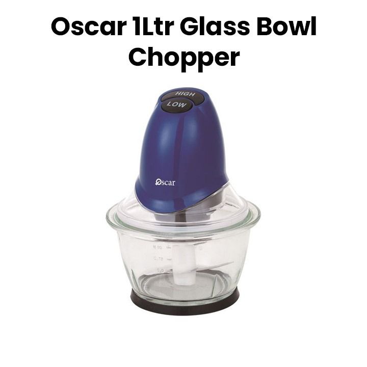 Oscar OCH 350GB 1 Ltr Glass Bowl Chopper Oscar OCH 350GB 1 Ltr Glass Bowl Chopper
