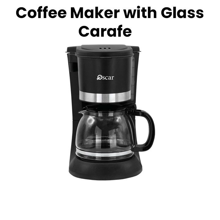 Oscar OCM 125L GL Coffee Maker 1.25 Liters With Glass Carafe