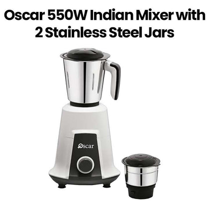 Oscar OMG550INDK1 550W Indian Mixer With Stainless Steel 2 Jar