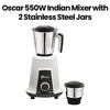 Oscar OMG550INDK1 550W Indian Mixer With Stainless Steel 2 Jar