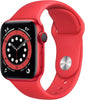 Apple Watch Series 6 (GPS + Cellular, 40mm) -  RED Aluminum Case with RED Sport Band