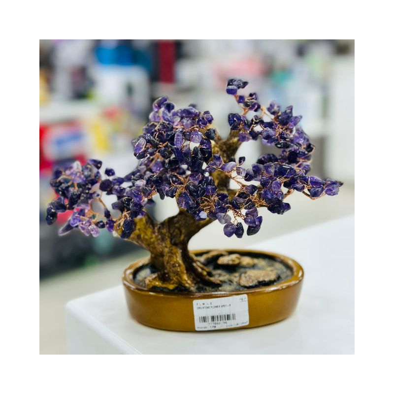 Amethyst Natural Stone Flowers Pot-P Amethyst Natural Stone Flowers Pot-P