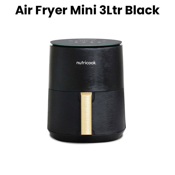 Nutricook 3L Air Fryer Mini - Black | NC-AF103K Nutricook 3L Air Fryer Mini - Black | NC-AF103K