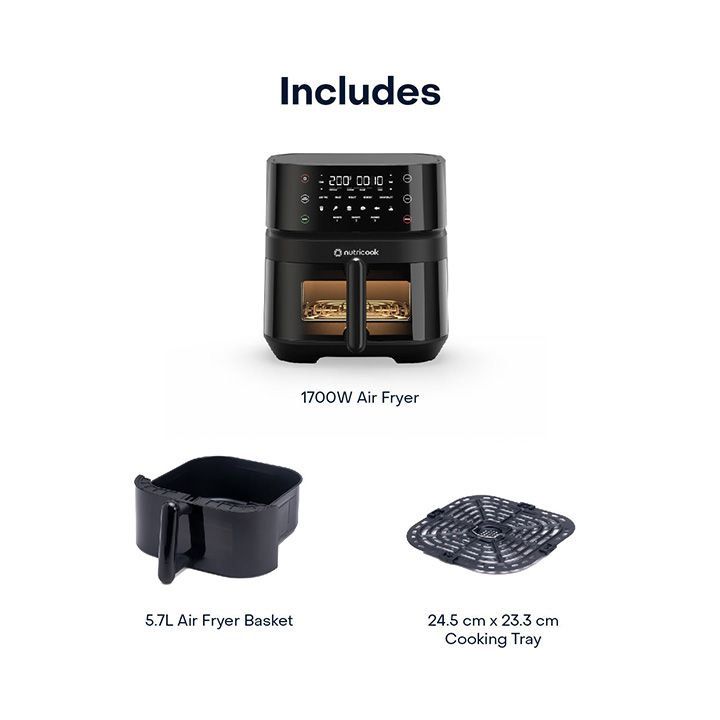 Nutricook NC-AF357V 3 Air Fryer 5.7 Ltr Nutricook NC-AF357V 3 Air Fryer 5.7 Ltr