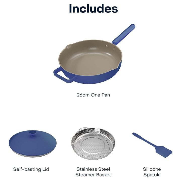 Nutricook NC-OP126AB 26 CM One Pan - All Blue Nutricook NC-OP126AB 26 CM One Pan - All Blue