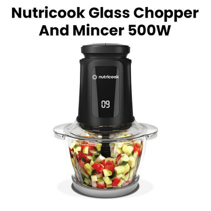Nutricook NC-CH1200 Electric Chopper 1.2 Ltr Glass Bowl