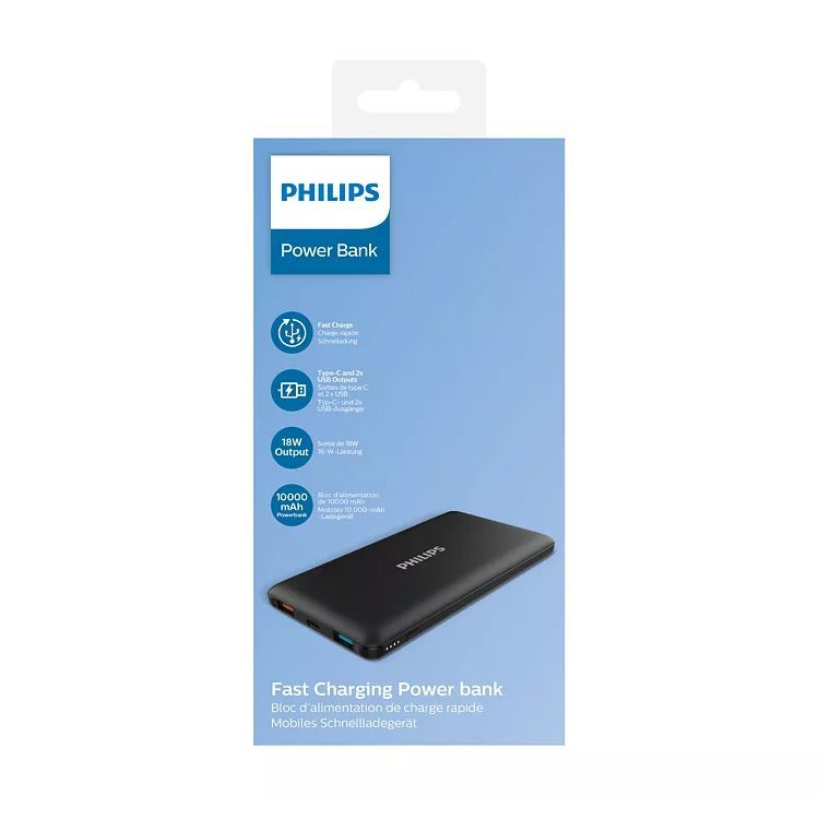 Philips 10,000mAh Power Bank – Model DLP1010C Philips 10,000mAh Power Bank – Model DLP1010C
