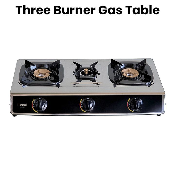 Rinnai RV-310RI Three Burner Gas Table Rinnai RV-310RI Three Burner Gas Table