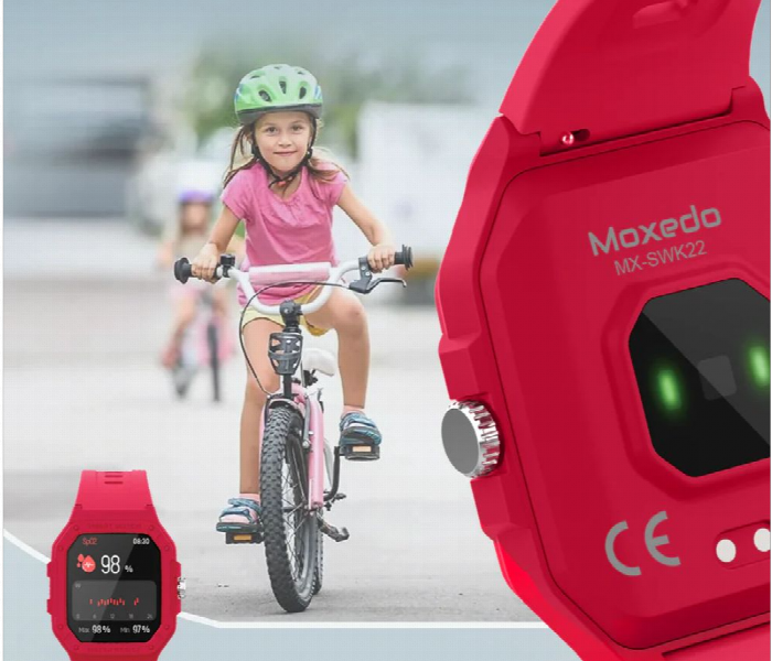 Moxedo Junior Smart Watch For Kids - Red Moxedo Junior Smart Watch For Kids - Red