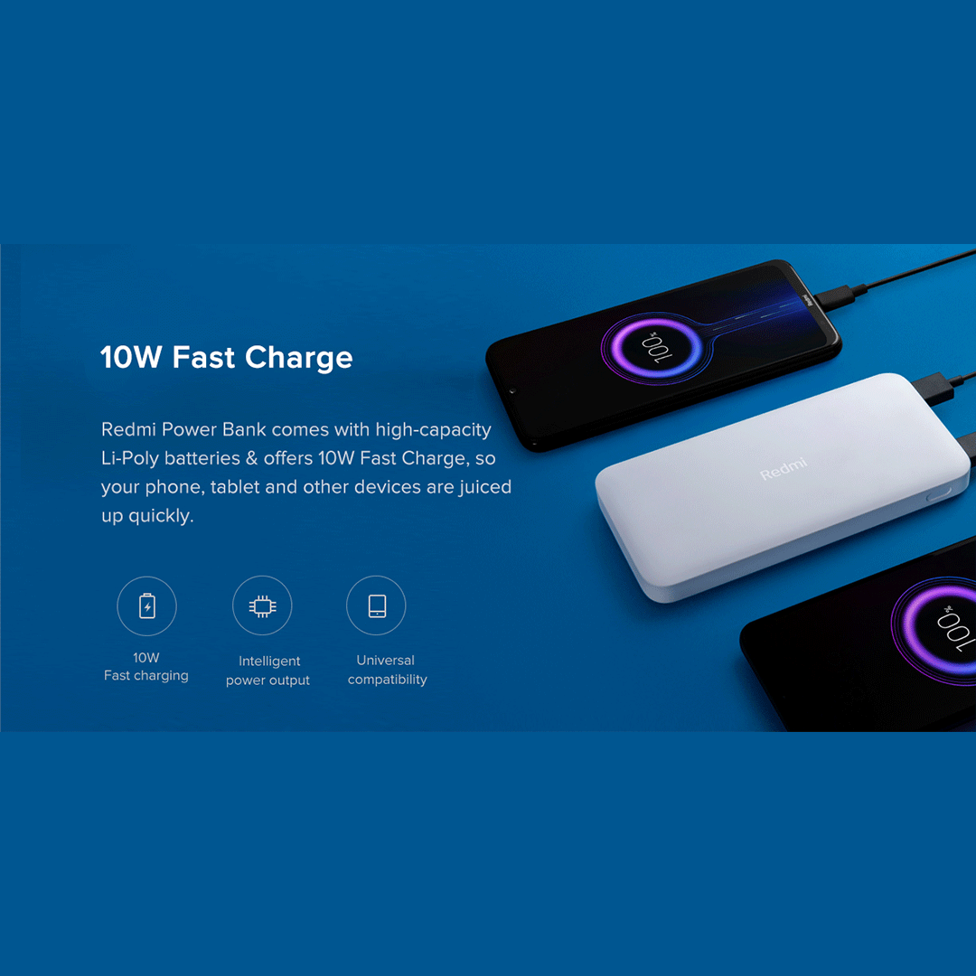 Redmi Power Bank Black 10000mAh Redmi Power Bank Black 10000mAh
