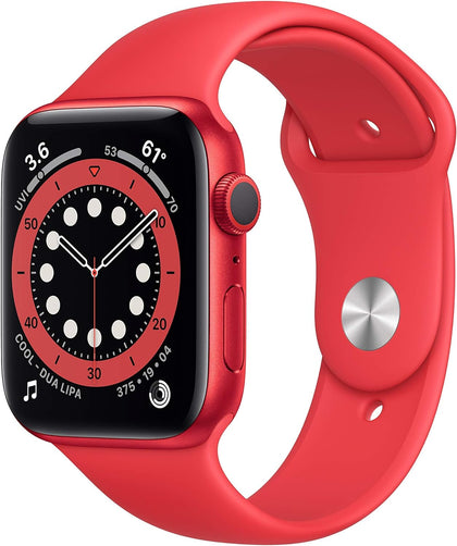 Apple Watch Series 6 (GPS, 44mm) - Red Aluminum Case with Red Sport Band