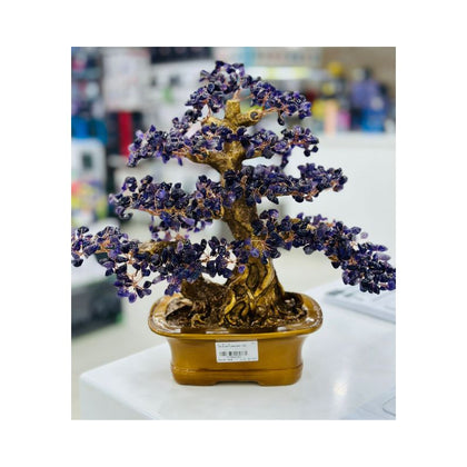 Amethyst Natural Stone Flowers Pot-BST