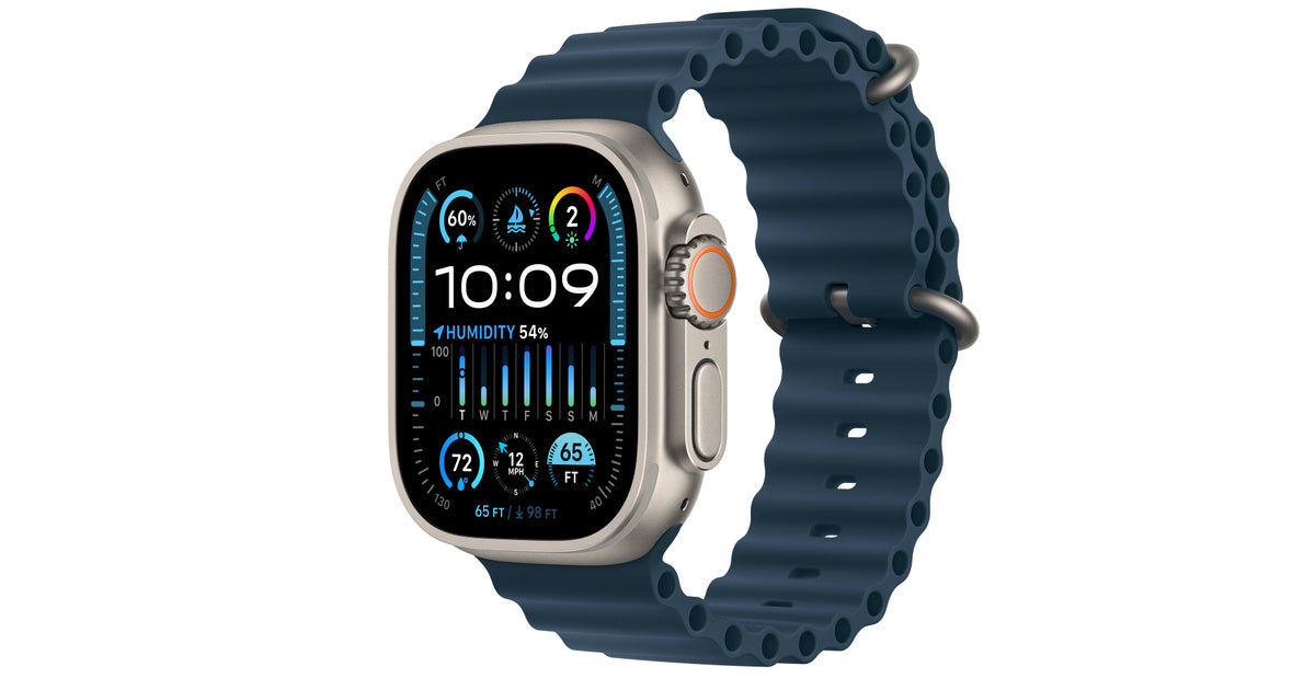 Apple Watch Ultra 2 MREG3 GPS + Cellular 49mm Titanium Case With Blue Ocean Band