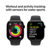 Apple Watch Series 10 GPS 46mm Jet Black Aluminium Case with Black Sport Band - M/L (MWWQ3ZP/A)