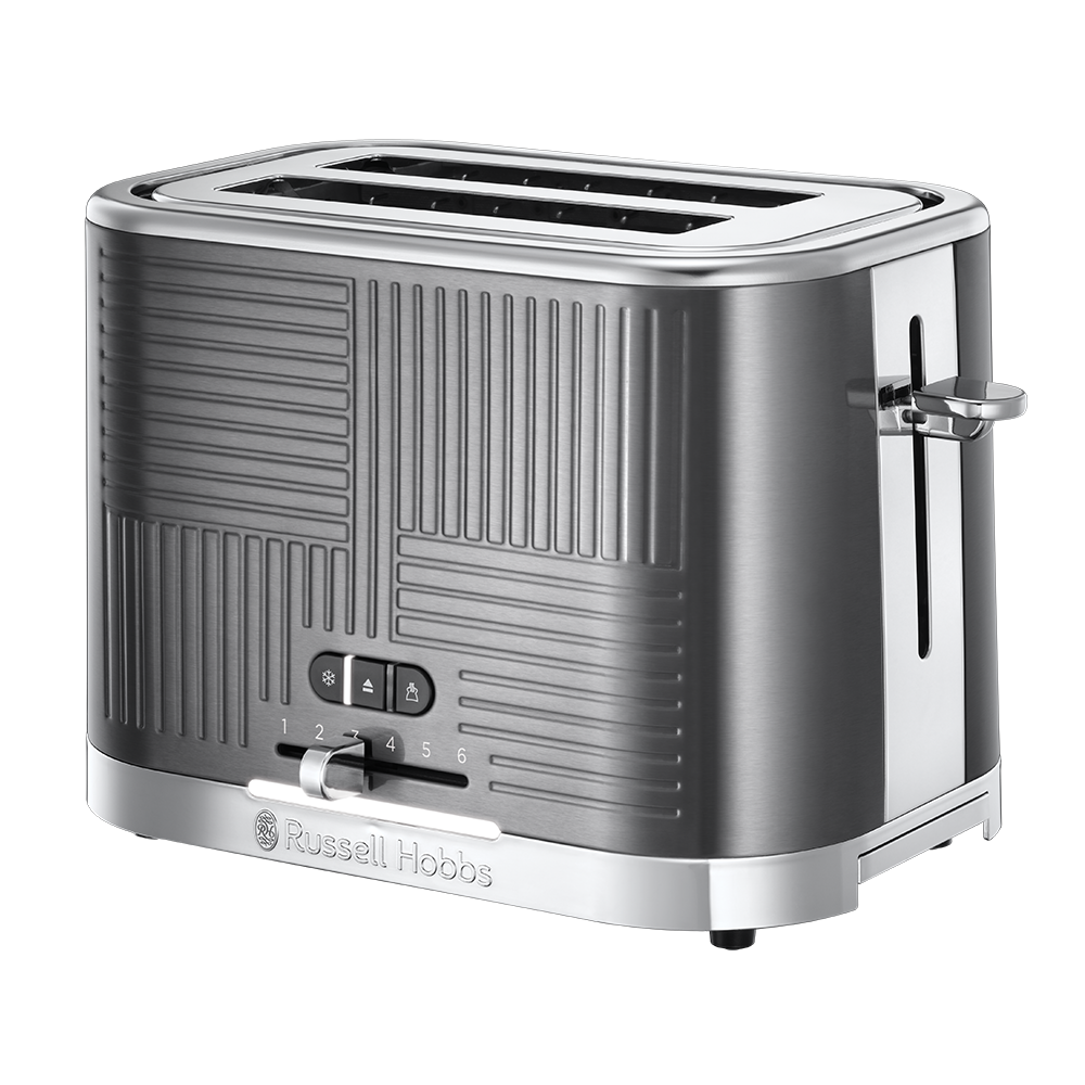 RUSELL HOBBS 25250 GEO STEEL 2 SLICE TOASTER RUSELL HOBBS 25250 GEO STEEL 2 SLICE TOASTER