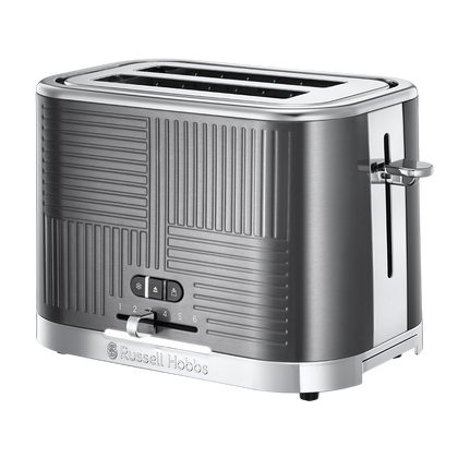 RUSELL HOBBS 25250 GEO STEEL 2 SLICE TOASTER