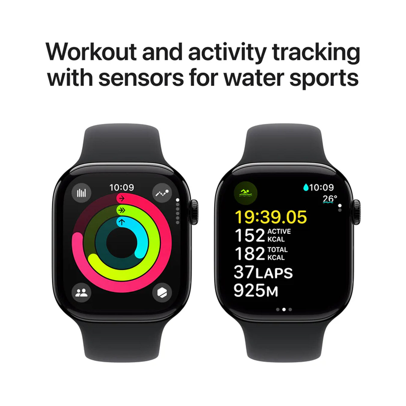 【おまけ付き】Apple Watch Series10 42mm Black Free Shipping! Apple Watch Series 10 GPS 42mm Aluminum Case with